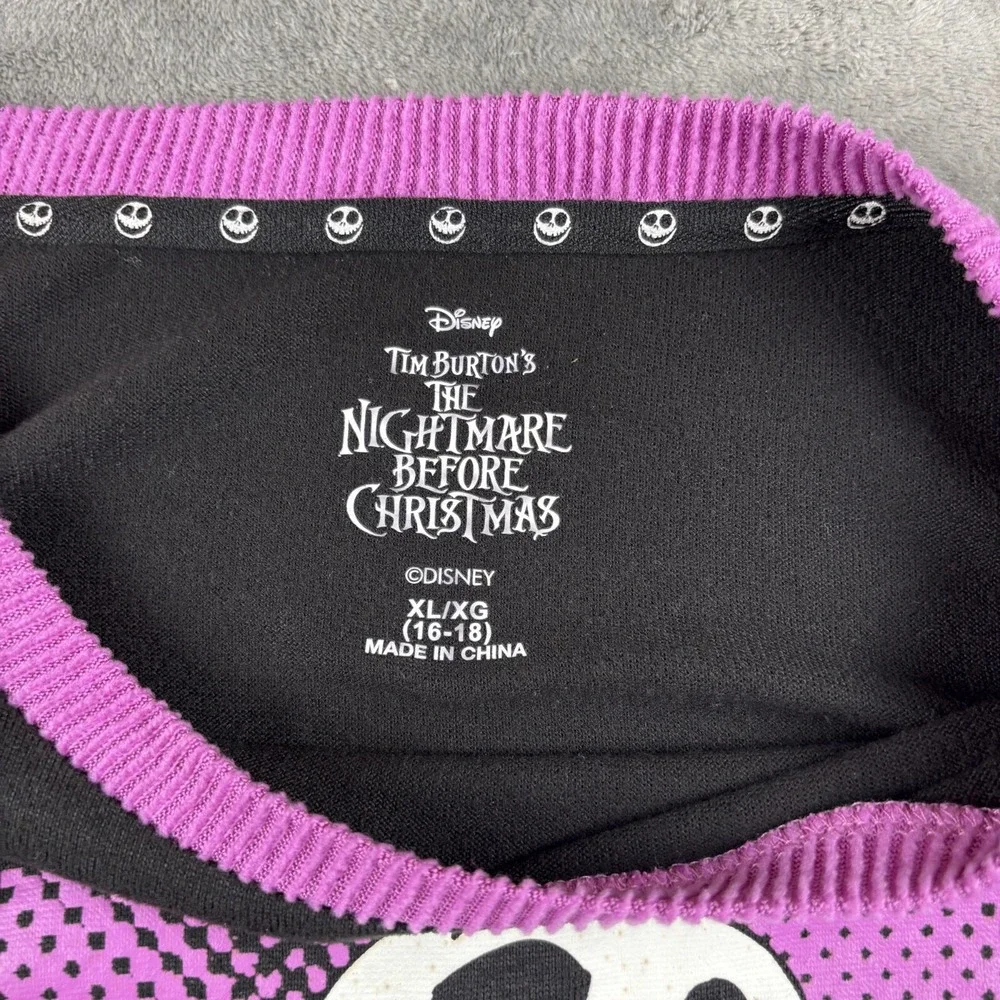 Disney‎ Tim Burton's Nightmare Before Christmas Sleepwear Shirt Women's XL Black - Picture 6 of 10
